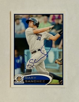 2012 Topps Pro Debut #123 Signed Gary Sanchez NY Yankees IP Autographed