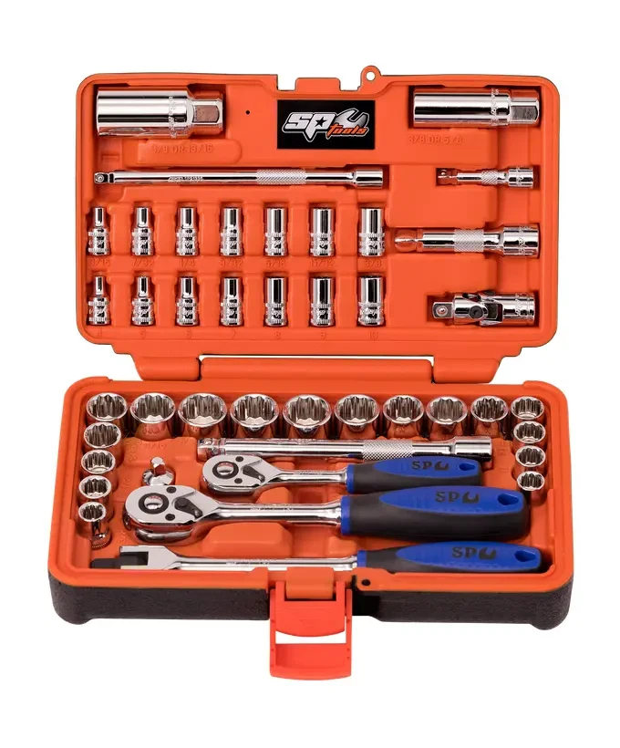 SP Tools Socket Set 42 Piece 1/4" & 3/8" Drive Metric SAE Imperial SP20601 - image 2 of 4