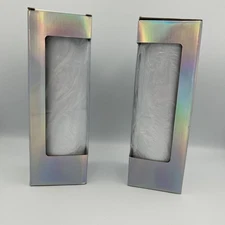 Sublimation Tumblers 30 oz Metal 10” Skinny Straight White Lot of 2