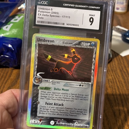 Umbreon δ graded CGC 9 for sale on eBay