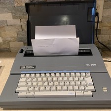 Smith Corona SL500 Electronic Typewriter With Cover - Tested and Working thumbnail