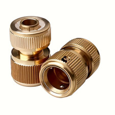 2-Pack Garden Hose Quick Connectors - Universal 1/2" Fittings for Watering, Car