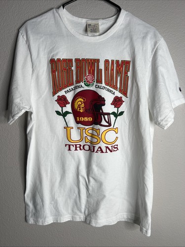 Men's Champion Jersey Short Sleeve USC Trojans Rose Bowl Tee Size Medium EUC - Bild 1 von 8