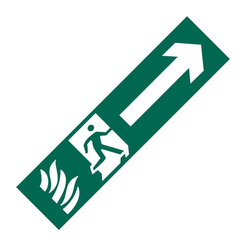 Scan Running Man Arrow Right - PVC 200 x 50mm