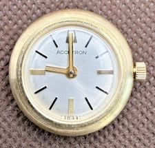 Bulova Accutron 2300 14K Gold Case Watch Head Swiss Tuning Fork J902