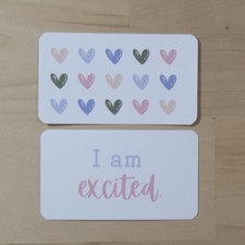 Positive Affirmations, Healthy Thinking Daily Mantras, 20 Cards Travel Size Deck