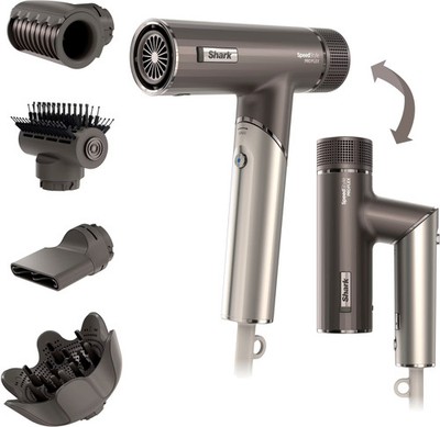 Shark - SpeedStyle Pro FLEX Professional Performance High-Velocity Hair Dryer...