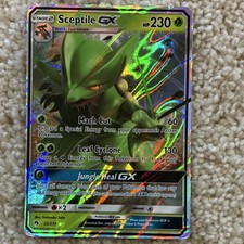Pokémon Sceptile GX Full Art Ultra Rare Holo SM-Lost Thunder 22/214 230 HP Card on eBay