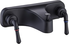 Mobile Home Center-Set Tub/Shower Faucet 8" Economical Two Matte Black