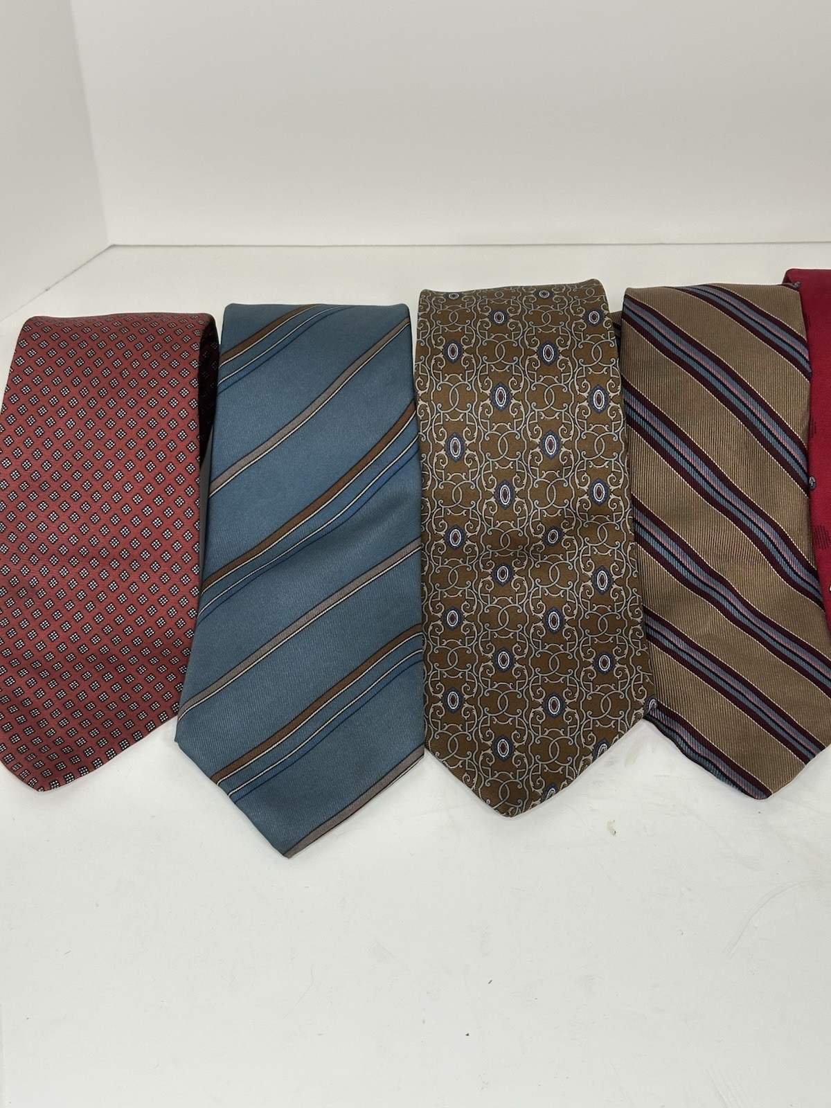Christian Dior, Cravates Silk Vintage Ties, Lot Of 7, Multicolor/multipattern thumbnail 3