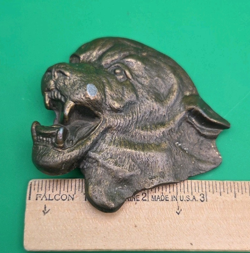 MBCI Brasstone Panther Mountain Lion Cougar Belt Buckle 1970s-80s Vintage  thumbnail 9