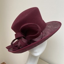 NEU BERRY WINE CLARET FILZHUT, Hochzeiten, Ascot, Goodwood, Rennen, Anlässe