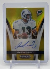 2025 Panini Prizm Black Dan Marino Flashback Signatures True Gold Prizm /10 SSP
