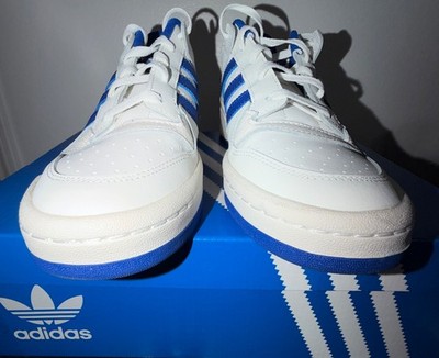 Adidas Shoes Mens Size 10.5 Forum Low CL White Blue Originals IH7829