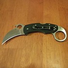 Spyderco Karahawk Folding Knife 2.35" Plain Edge G-10 Handle VG-10 Satin Finish — photo 2