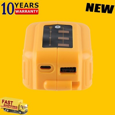 USB+Type C Power Source Li-ion Battery Charger Adapter DCB094K for Dewalt 18/20V