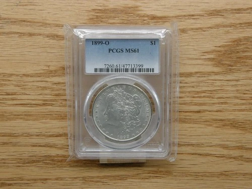 1899-New Orleans-PCGS-MS 61 Morgan Silver Dollar-Free shipping-#114