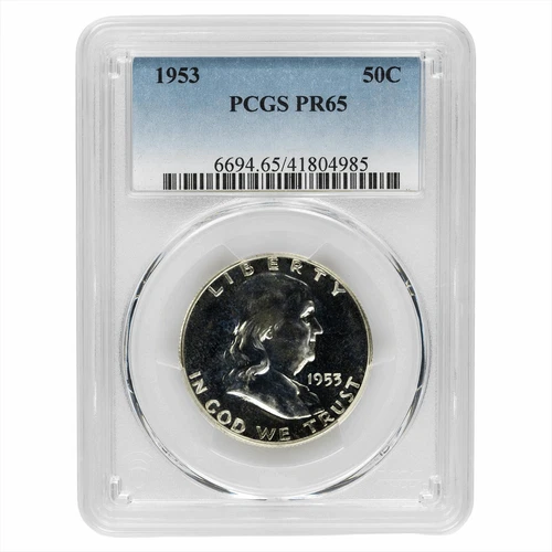 1953 Franklin Half Dollar 50C PCGS PR 65