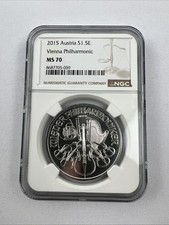 2025 Austria 1.5E Vienna Philharmonic MS 70 Silver 1 Oz .999