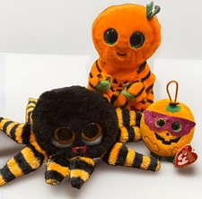Lot Of 2 Ty Halloween Beanie Boos No Tags A Small Pumpkin Beanie