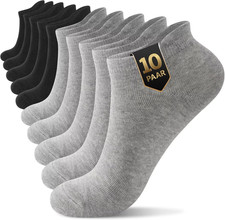 Youshow Sneaker Socken Herren Damen 10 Paar Bio Baumwolle Kurze Socken Kn&ouml;chelso