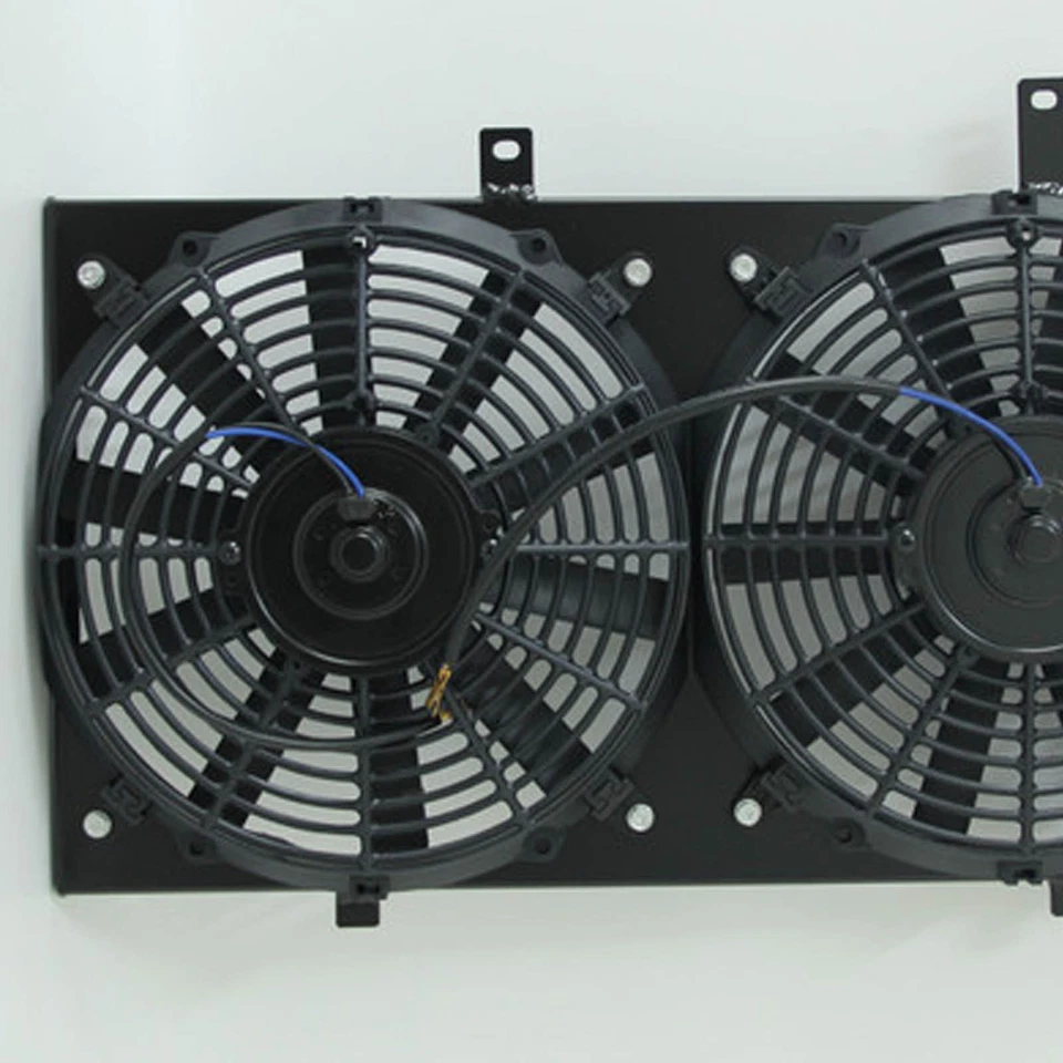 For 1983-1987 Toyota Corolla Petrol 1.6L 4cyl Aluminum Fan Shroud +12'' Fans - image 4 of 4