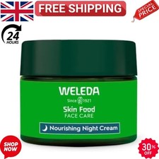 Image of Weleda Skin Food Face Night Cream, Night Moisturiser for Dry Skin, Moisturising