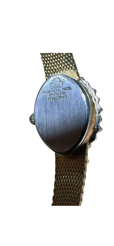 Vintage Jules Jurgensen Diamond Emerald Women’s Watch Gold Tone - Image 3 of 4