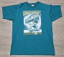 General Electric Vintage T-Shirt Mens Sz Large Jerzees 50/50 Blue Teal Safety GE