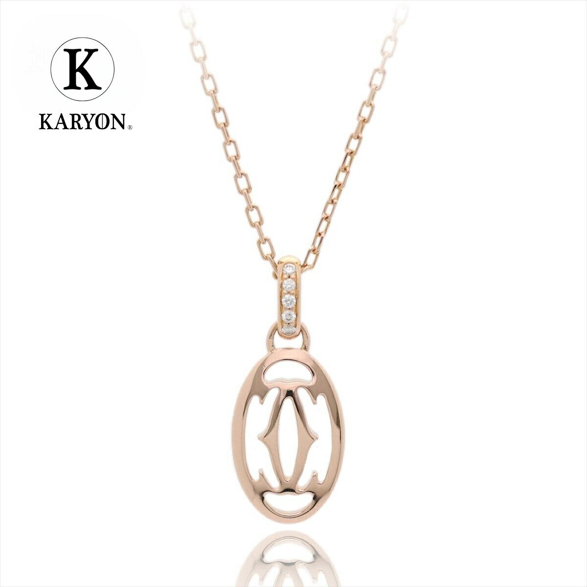 Cartier ローズゴールド ネックレス Cartier】LOVE ネックレス 16mm 18K yellow rose 送料込み
