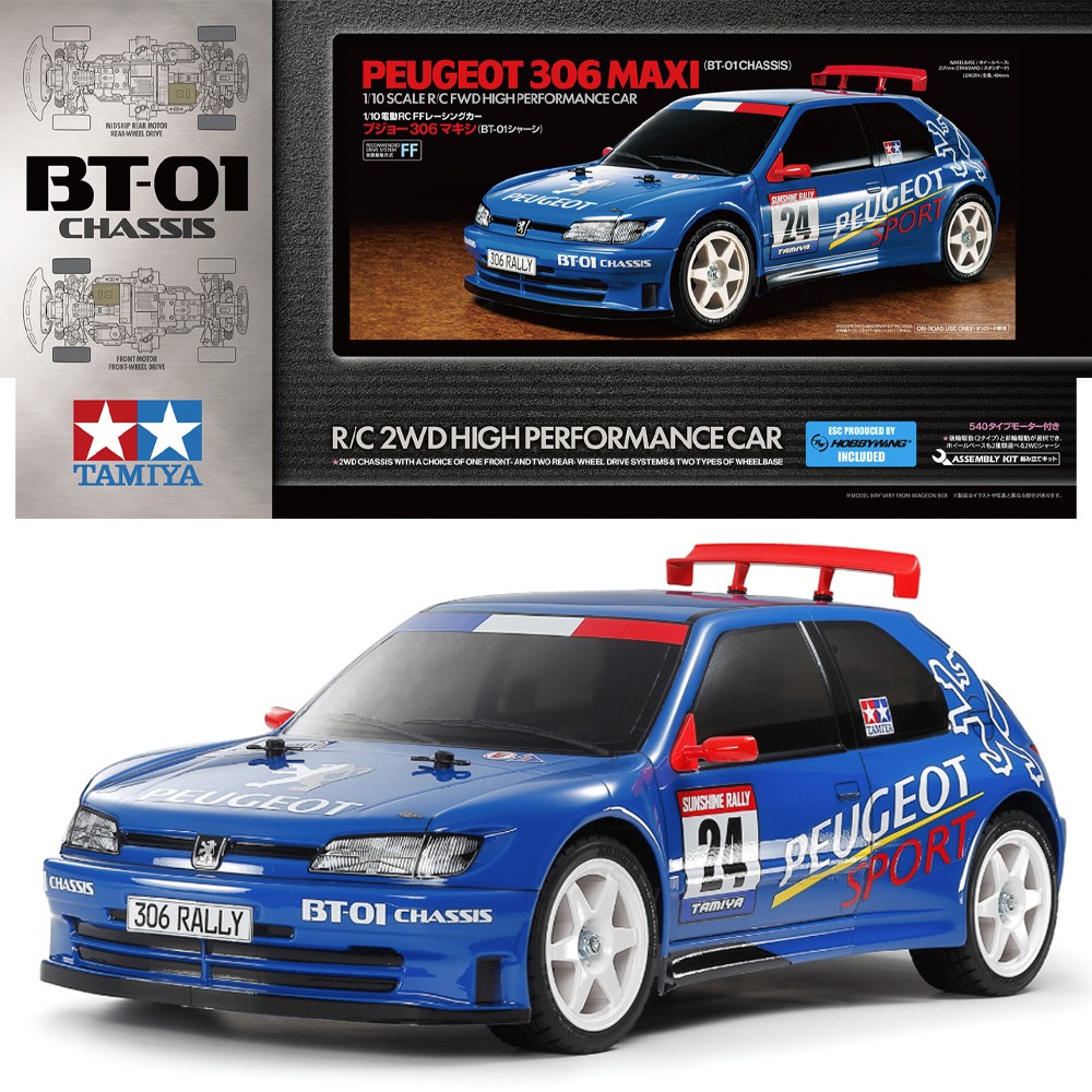 Tamiya RC 58746 Peugeot 306 Maxi (BT-01) 1:10 RC Assembly