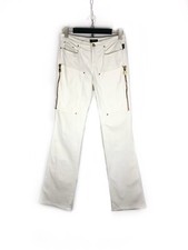 VERSACE JEANS COUTURE PANTS TROUSERS VINTAGE LUXURY MULTIPOCKET WHITE 30x34