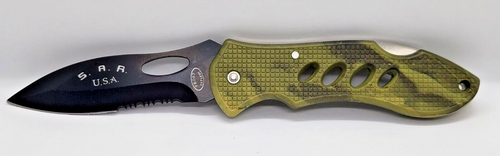 S.A.R. Tactical Frost Cutlery Search and Rescue Folding Pocket Knife 4.5" New - Picture 2 of 8