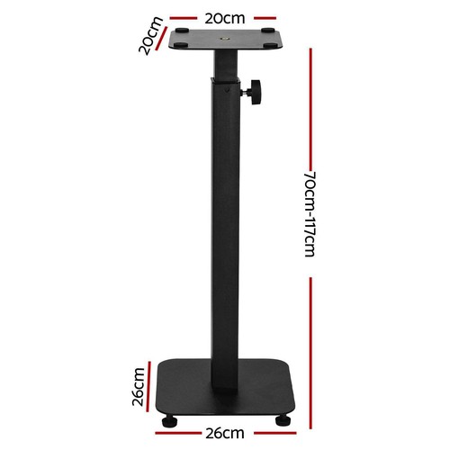 Alpha Speaker Stand 70-117cm Adjustable Height 2pcs - Picture 2 of 5
