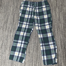 Old Navy Mens Size Large Drawstring Waist Pajama Lounge Pants Green White Plaid