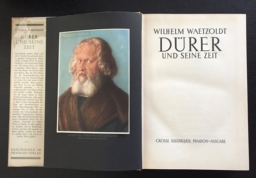 DURER - WILHELM WAETZOLDT - 1ST ED. - 1935 - DJ IN BRODART. - Picture 4 of 12