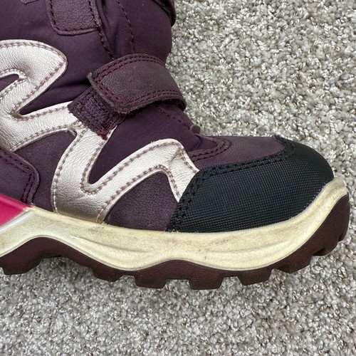 Ecco Gore-Tex Gamuza Cuero Invierno Botas de Nieve Niños 12 Púrpura Impermeables - Imagen 11 de 18