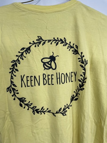 Vintage Keen Bee Honey T-Shirt Men's Size M-L? Yellow - Picture 9 of 9