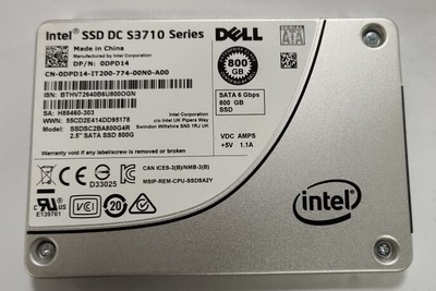     SSD DC S3710 Series 800GB SSDSC2BA800G4G 2.5 '' SATA SSD 800G 0DPD14 #E5