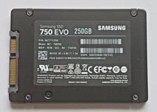 250GB SATA III Samsung SSD 750 EVO MZ-750250 2D-NAND TLC 2.5" Internal Hard D...