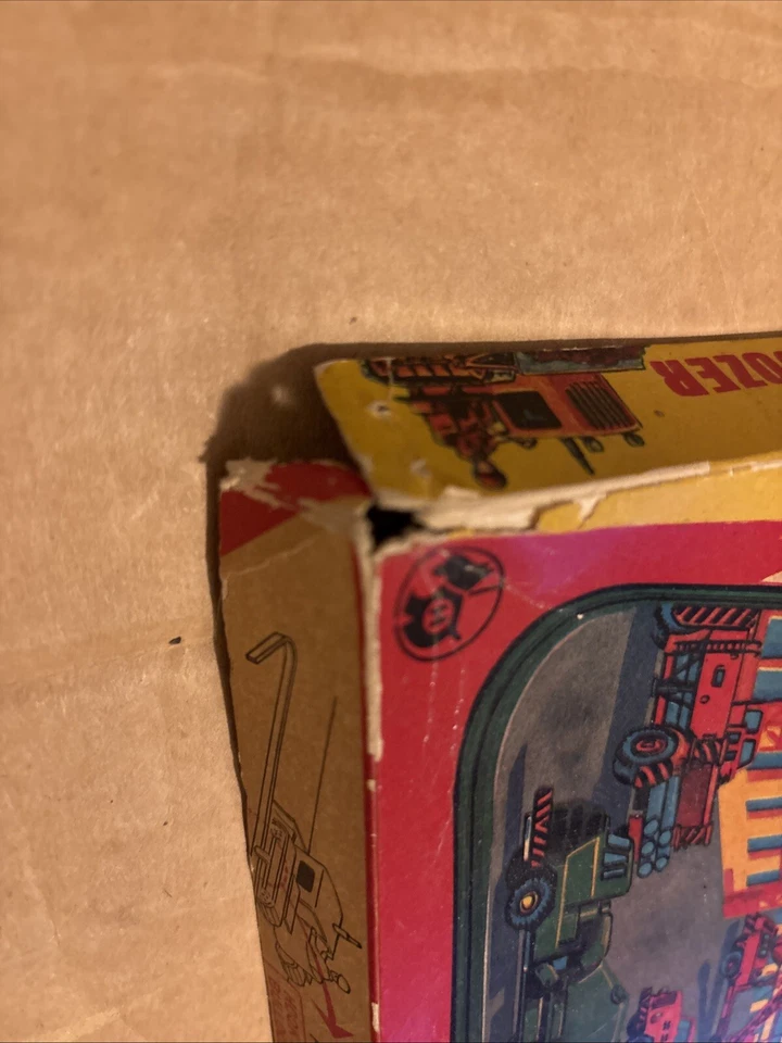 BULLDOZER MECÁNICO ORUGA DE CUERDA de hojalata juguete con pista Japón vintage años 60’s Foto 2 de 4