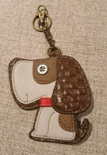 Chala Purse Bag Charm Clip On Key Ring FOB Coin Purse  Beagle