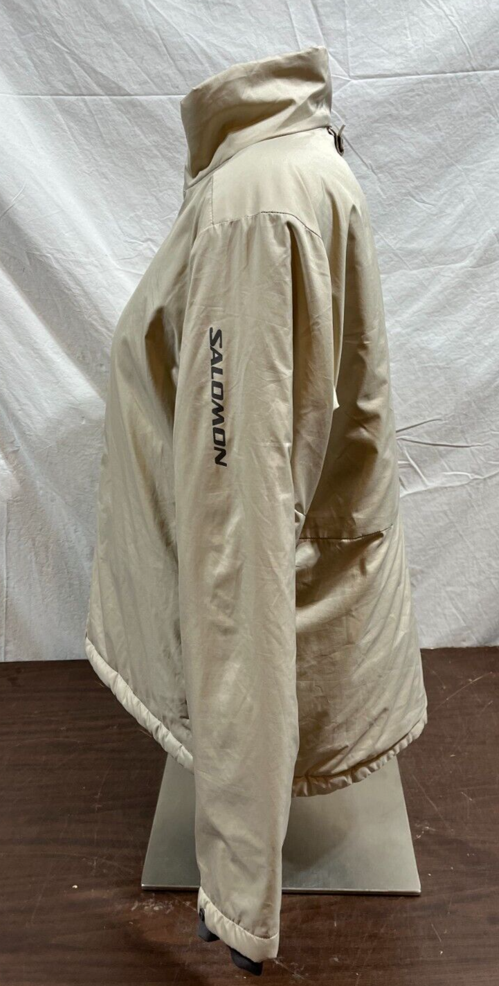 Salomon Fodera Giacca Isolata Beige Zip In Donna Medium(?) Spedizione veloce