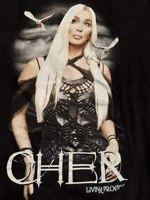 Vintage Cher 2002 Living Proof Farewell Tour Concert T Shirt Made