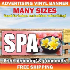 SPA Advertising Banner Vinyl Mesh Sign Flag Nails beauty salon massage barber