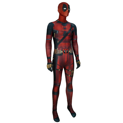 The Deadpool Jumpsuit Wade Winston Wilson Men Bodysuit Cosplay Costume Halloween