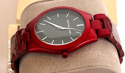Michael Kors Men's Slim Runway Red Coated Watch - MK8712 for sale