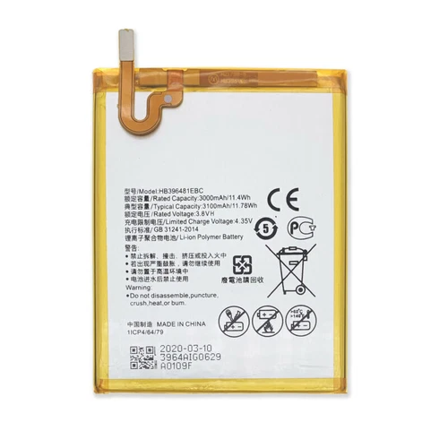 Pour Huawei 5X 5A GR5 Y6II G8 G8X Honor 6 Maimang 4 D199 Batterie 3.8V HB396481EBC - Photo 2 sur 5