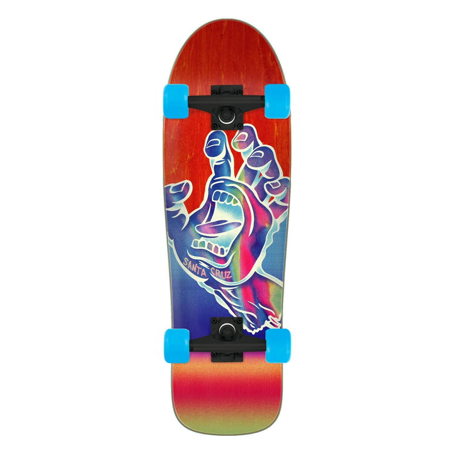 Santa Cruz Old School Skateboard Iridescent Hand 80's Style 