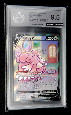 Pokemon Blissey V Full Art Alternativ 183/198 Chilling Reign PSA PGS 9,5 Mint+